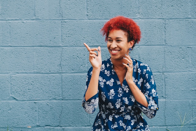 Smiling woman