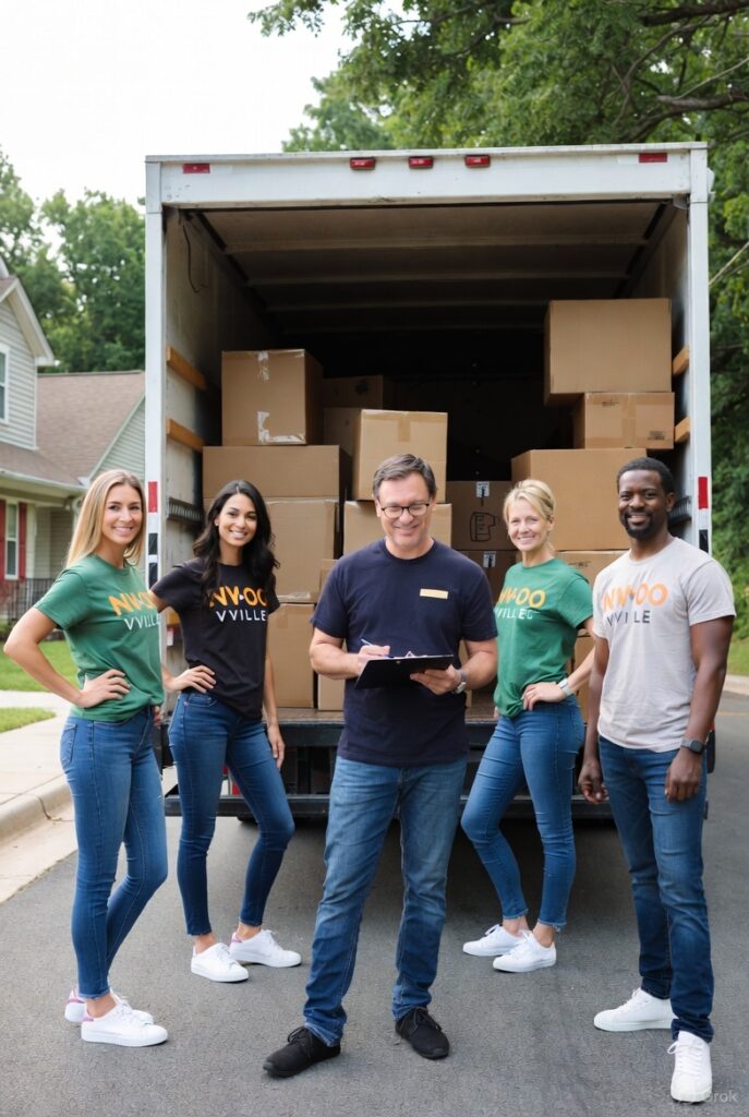 Top Long-Distance Moving Tips from Knoxville to Out-of-State Destinations 2 Out-of-town moving company employees and truck