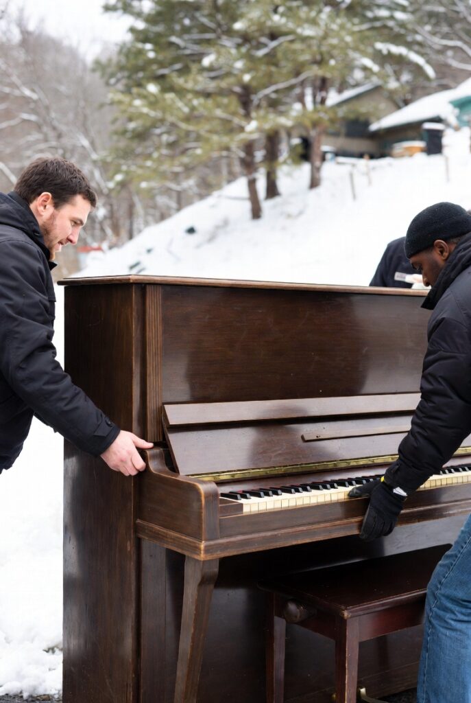 Winter piano move